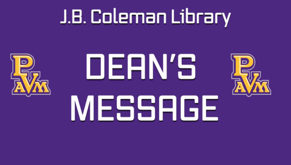 Dean's Message