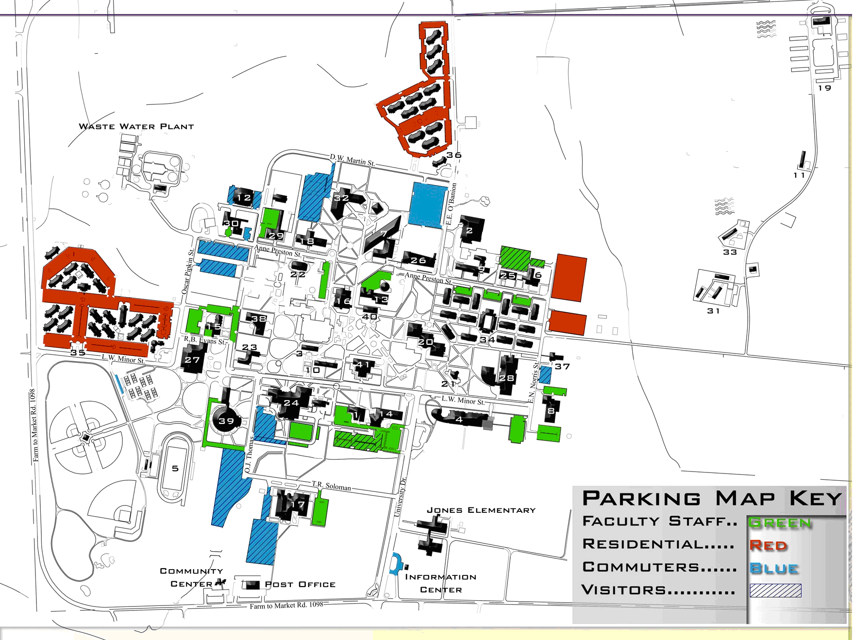 Zoom in map of Campus