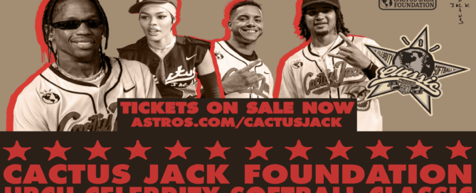 Travis Scott Celebrity Baseball Game Flyer