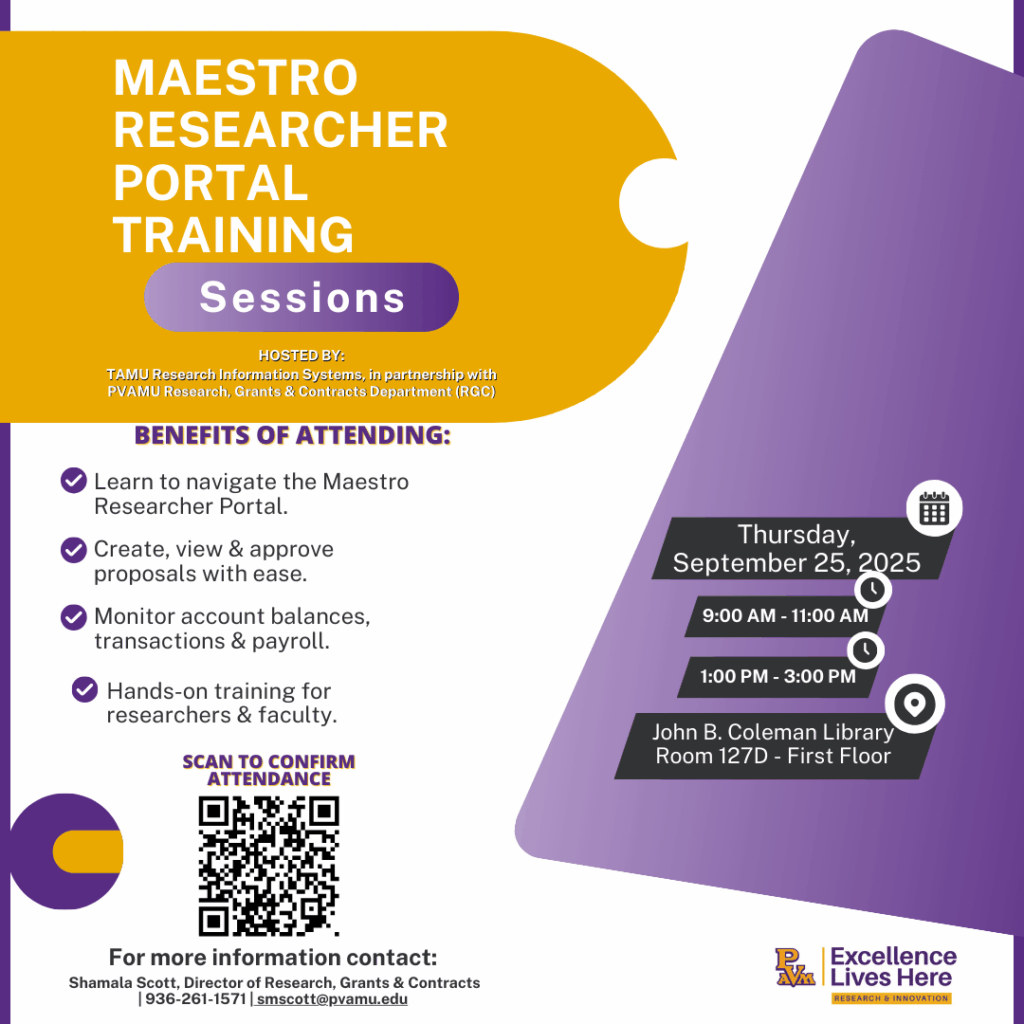 Maestro Portal Training Flyer