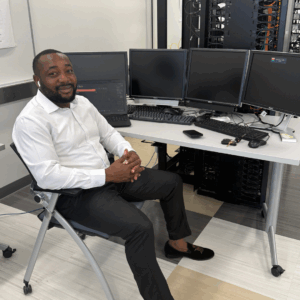 RISE Student Emma Emmanuel in the research lab