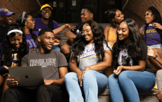 group of PVAMU students