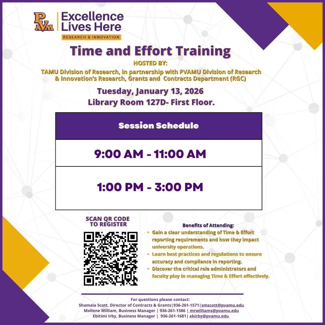 Time and Effort flyer