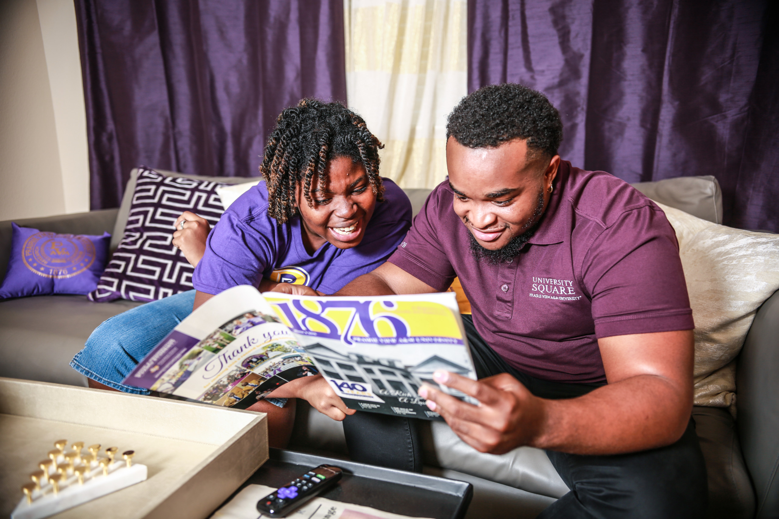 Students Reading 1876 Magazine