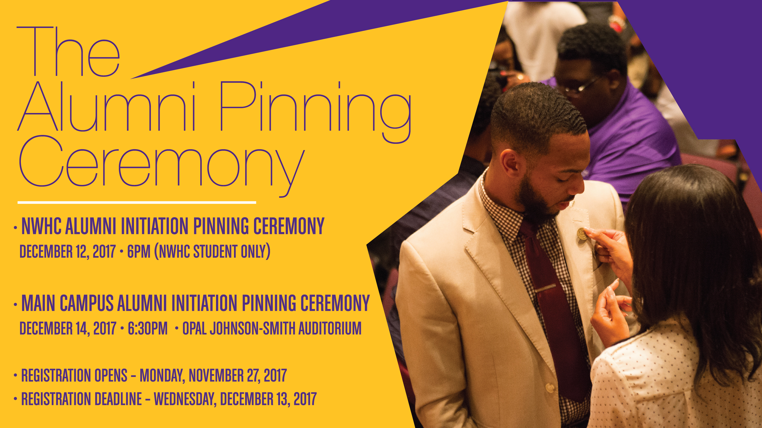 Annual Pinning Ceremony FLyer