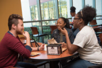 Students dining at PVAMU