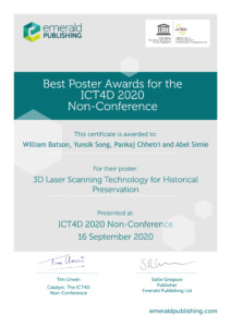 Certificate London 2020 ICT4D Award
