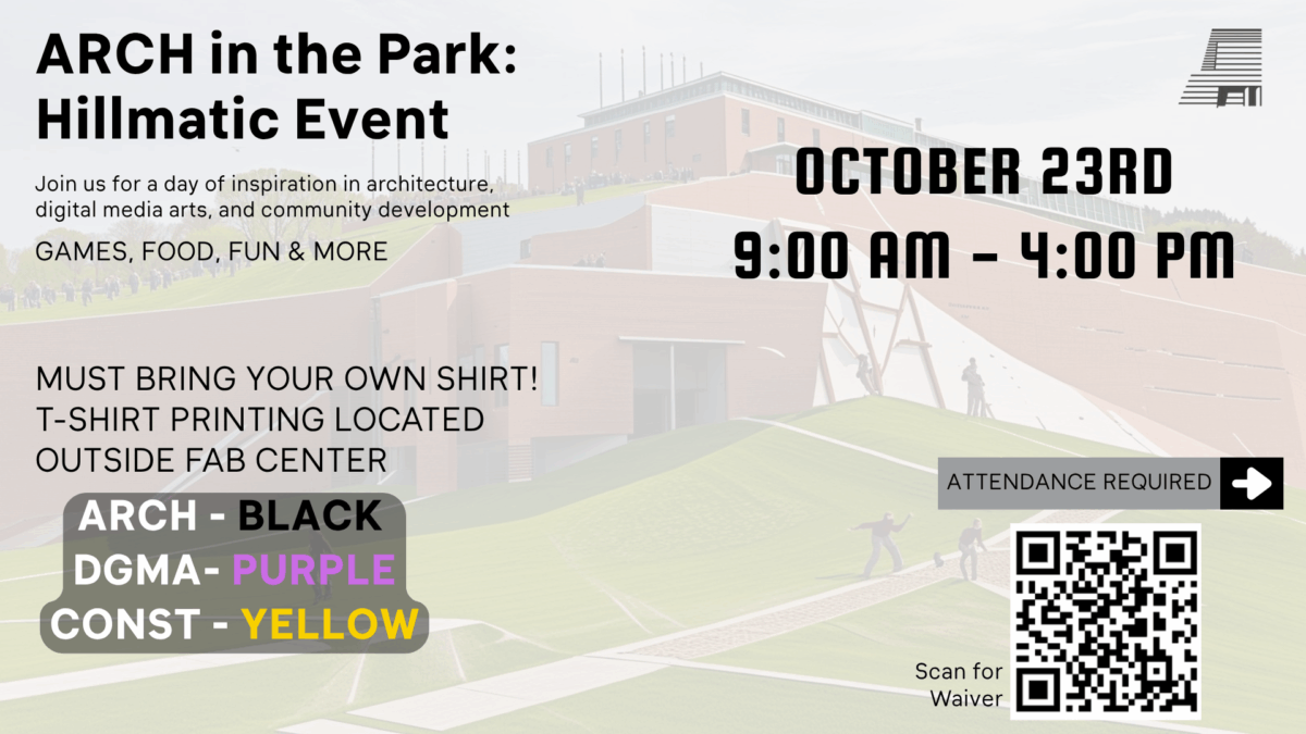 Flyer about an event called Arch in the Park.