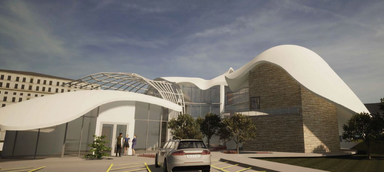 Rendering of Building.