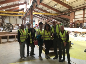Image of students on factory tour