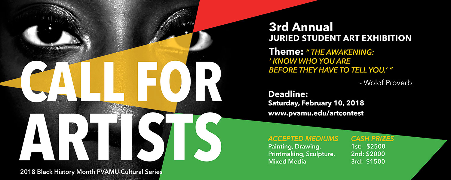 The 3rd Annual Student Art Exhibition call for artists flyer