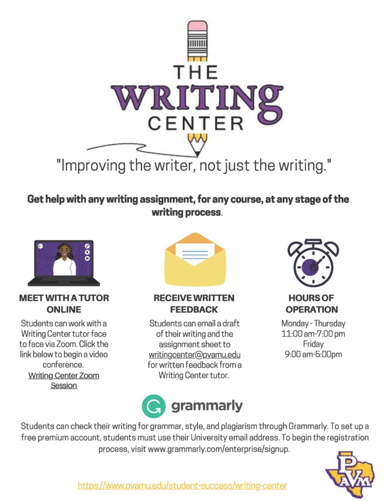 Get help with any writing assignment, for any course, at any stage of the writing process.