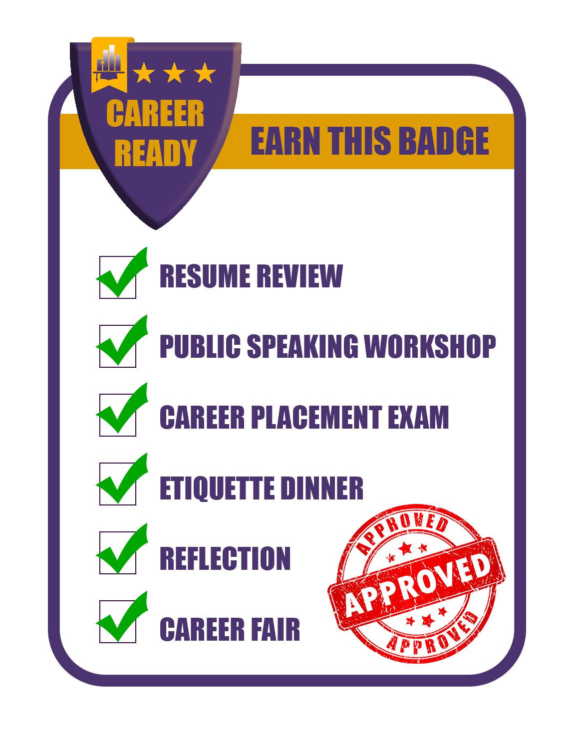 Career Ready Checklist Approved