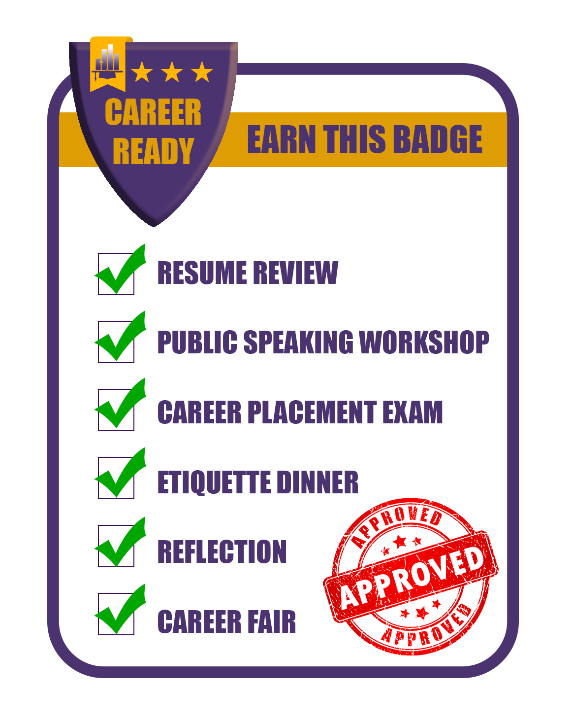 Career Ready Checklist Approved