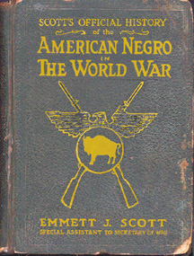 Book, "Scott's Official History of the American Negro in the World War,