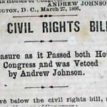 Civil Rights headline 1866