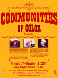 communities of color flyer