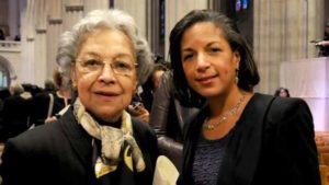 Lois Dickson Rice (left) and her daughter Susan Rice