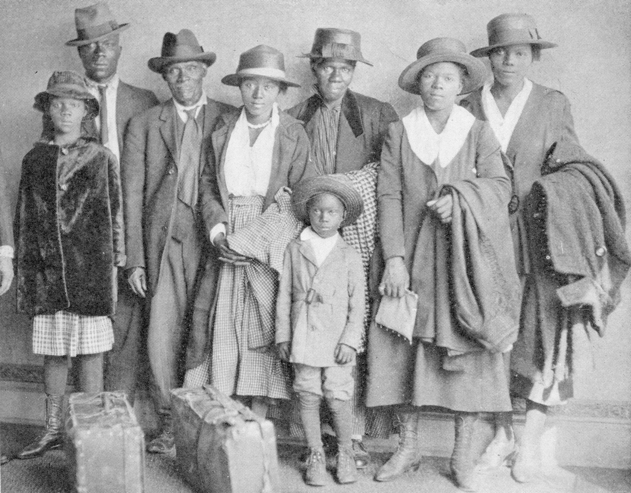 African American men women and children