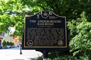 underground railroad marker