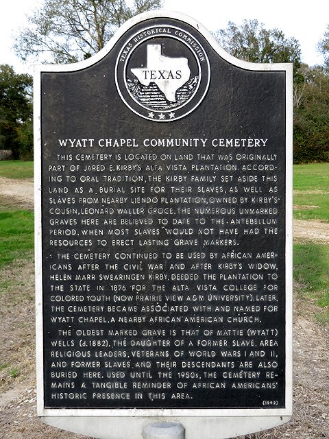 wyatt chapel marker