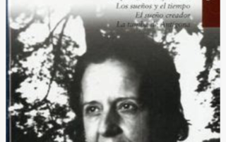 photo of maria zambra on cover of the 3rd volume of her complete works