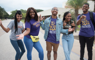 group of students smiling