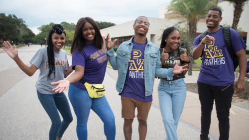 group of students smiling