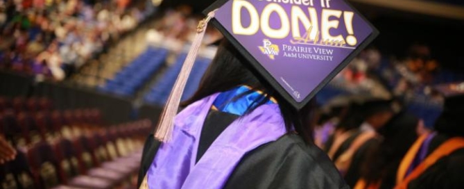 Graduate with Cap Displaying "Consider It Done!"