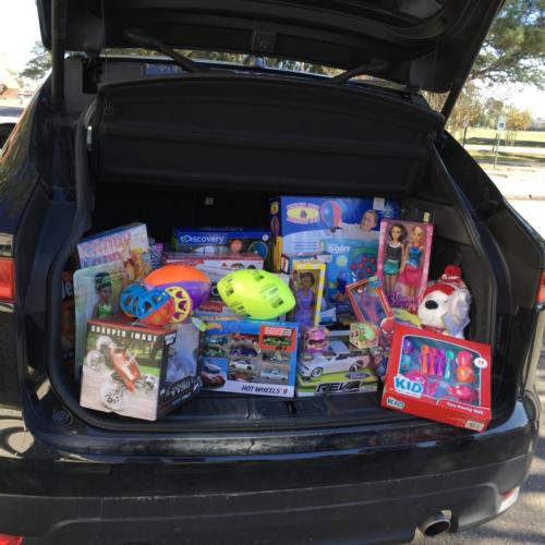 Toys in a trunk
