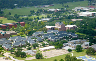 Aerial shot of PVAMU campus