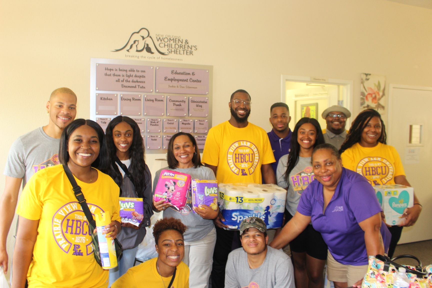 New Orleans Women And Chilren’s Shelter Visit PVAMU Student Leaders7
