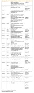 African American History Month Calendar