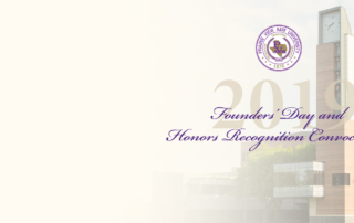 2019 Founders' Day and Honors Recognition Convocation