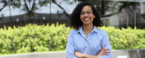 Ines Frazier, a second-year agriculture major and chemistry minor