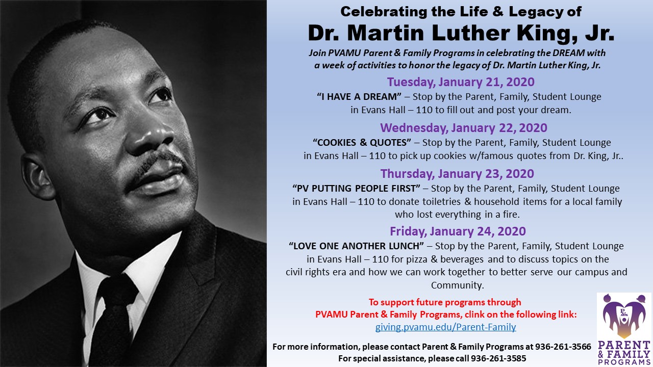 Celebrating the life and legacy of Dr. Martin Luther King Jr.