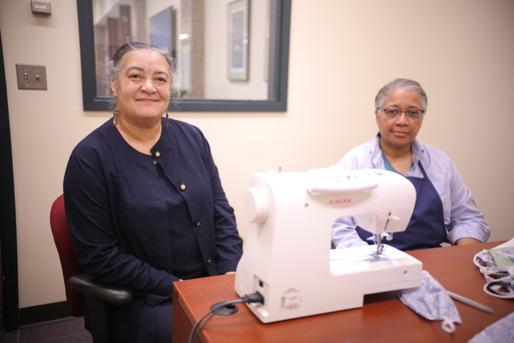 PVAMU Librarians Elizabeth Brumfield (left) and Phyllis Earles (right).