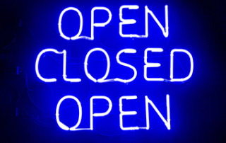 Open Closed Open Sign
