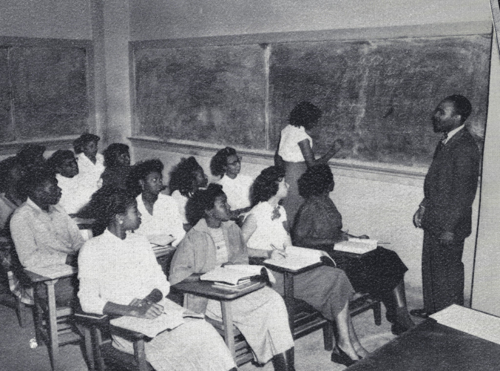 Students learning inside a classroom.