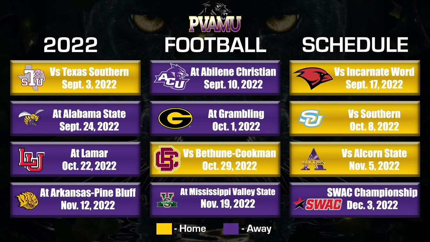 Panthers announce full 2022 schedule