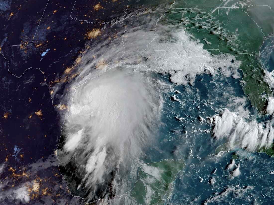 2021 Hurricane Nicholas, September 13, 2021, before making landfall in Galveston, Texas. Courtesy: NOAA/NESDIS/STAR GOES-East