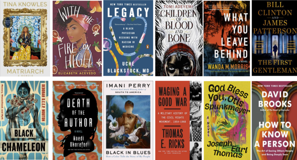 Screenshot of PVAMU's Summer 2025 Reading List