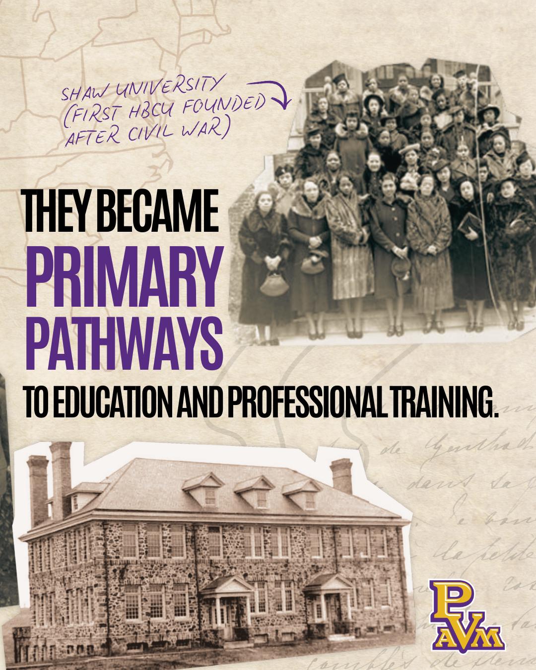 They became primary pathways to education and professional training.