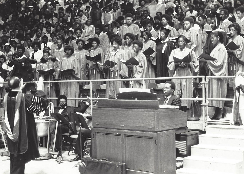 PVAMU's choir in the 1980s PVAMU's choir in the 1980s